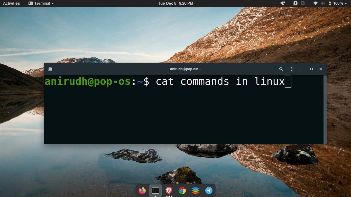 cat commands in linux